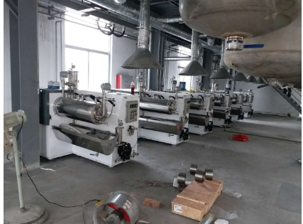 廣東珠海油墨客戶SW-A盤式砂磨機正式投入生產